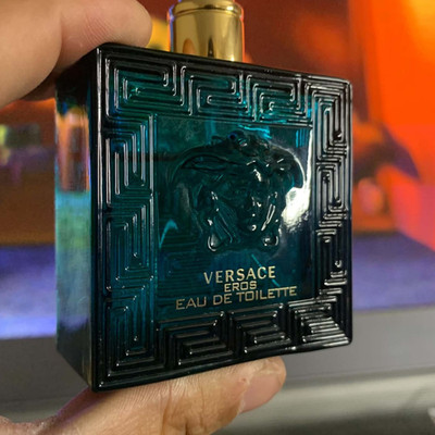 Versace Eros Eau de Toilette EDT Spray Fragrance, 3.4 fl oz Regular Size