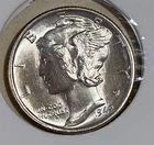 1942 Mercury Dime-90% Silver-Strong Detail-BU-Original Luster-Vintage Gem!