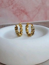 14k Gold Peridot Earrings Women Birthday Gifts For Her