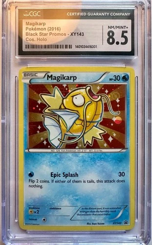 CGC 8.5NM/Mint+ TCG Pokémon Magikarp  Black Star Promo XY143 Cos. Holo