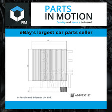 Pollen / Cabin Filter ADBP250127 Blue Print 11442625 11442626 Quality Guaranteed