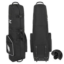 Golf Travel Bag for Airlines with Wheels, Lockable Zipper and Shoes Compartme...