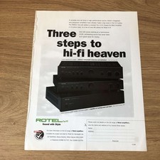 GRAM06 MAGAZINE ADVERT 11X8 THE ROTEL RA931 INTEGRATED STEREO AMPLIFIER