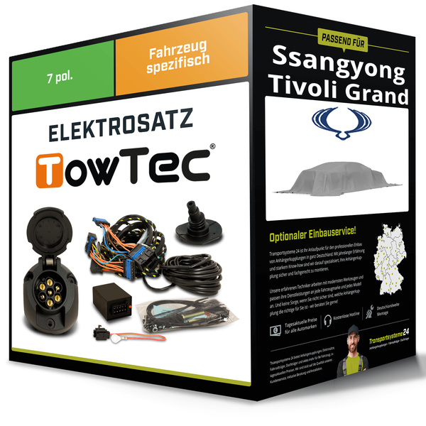 Elektrosatz 7-Pol Spezifisch für Ssangyong Tivoli Grand 06.2021-Jetzt NEU-image