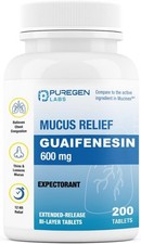 Labs Mucus Relief 12 Hour Extended Release Guaifenesin 600mg High Potency Valu