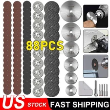 88x Diamond Cutting Wheel For Dremel Rotary Tool Die Grinder Metal Cut Off Disc
