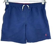 RALPH LAUREN Kids Boys Casual Swimming Shorts Swimwear Blue Size L 14-16 