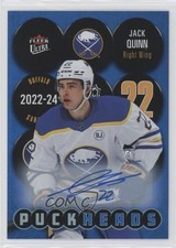 2024-25 Upper Deck Fleer Ultra Puckheads Auto Jack Quinn #PH-12 Auto 1jz3