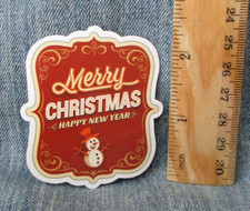 SNOWMAN CHRISTMAS VINYL STICKER Scrapbooking BIN-1 C