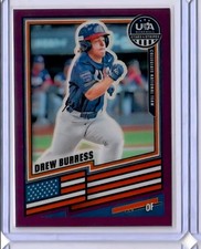 2026 Stars & Stripes DREW BURRESS Purple Prizm /199 #168