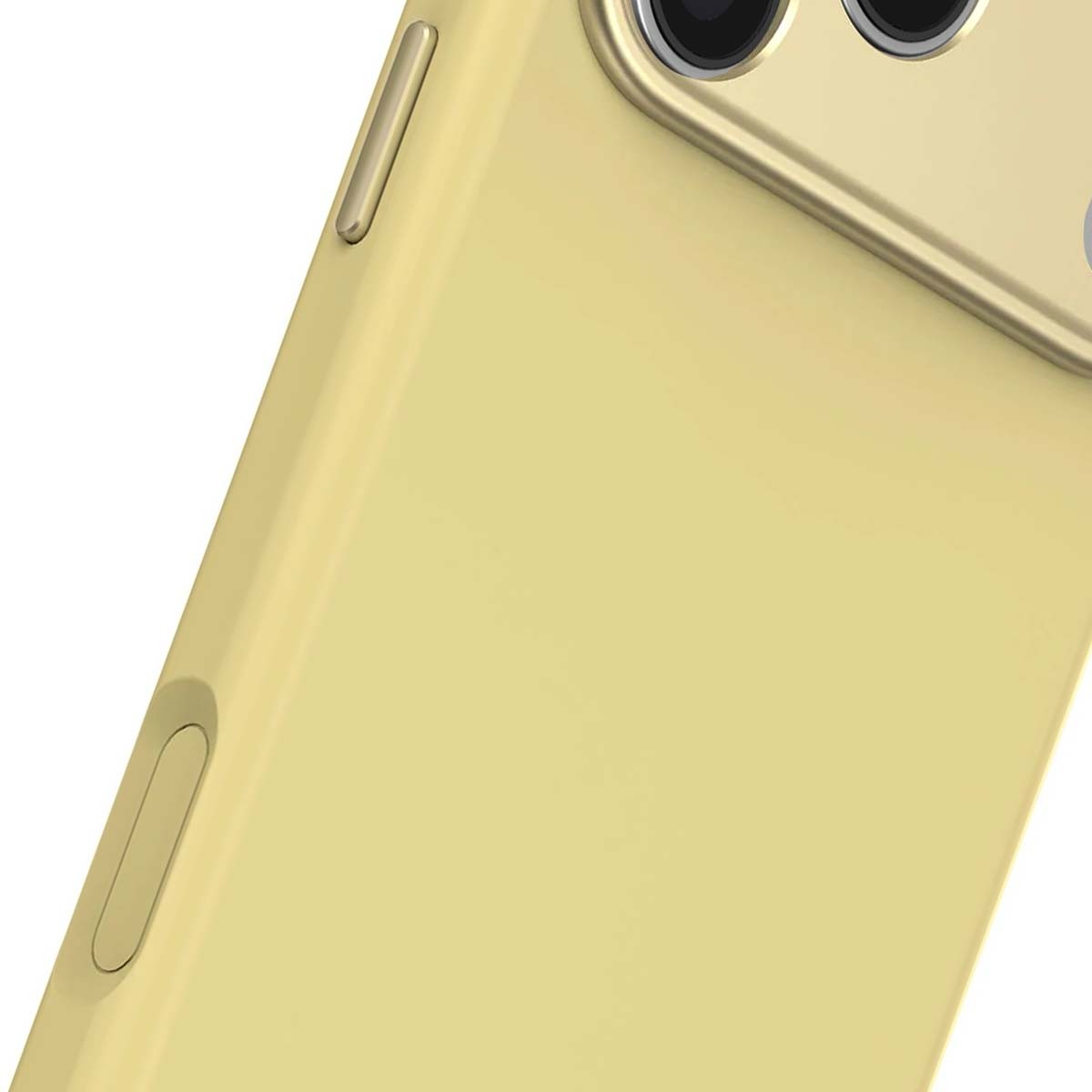 Coque iPhone 17 Pro Max silicone souple Décodée jaune pastel - 4