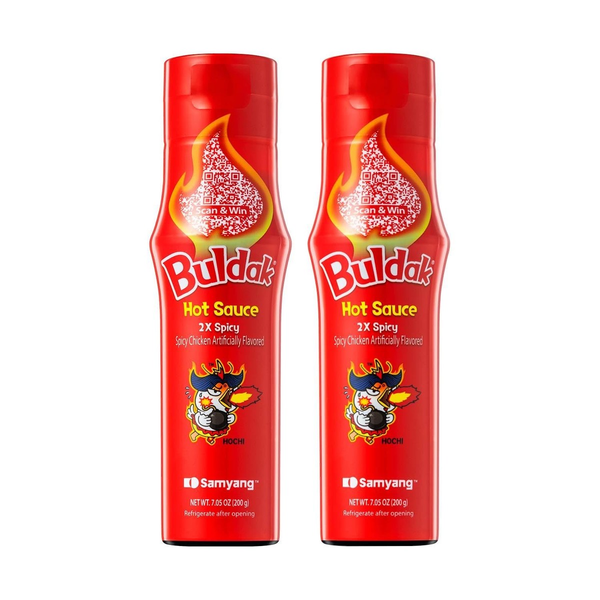 Samyang Buldak Hot Sauce - 2X Spicy, Korean Spicy Chicken Flavor