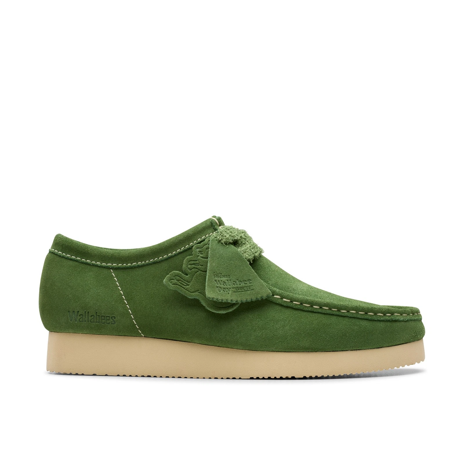 Scarpe casual Clarks Wallabee 2604 26182222 Oxford e stringate verdi da uomo