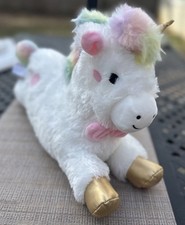 FAO Schwarz Unicorn Plush White 15  LED Light-Up Stuffed Animal No Sound