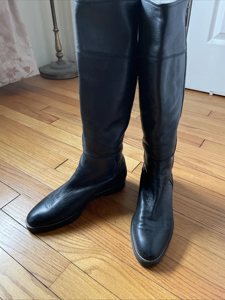 Botas altas de cuero negras hasta la rodilla Johnson & Murphy talla 8 Foto 4 de 4