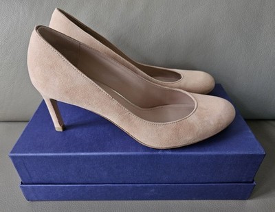 [NEU] Stuart Weitzman Pumps Nude Hellrosa Wildleder Gr.37 Absatz 7cm NP  375
