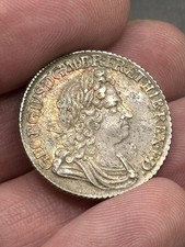 George I, Shilling, 1723, Silver, UNC, Virtually As Struck! Stunning coin!