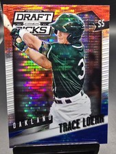 2014 Panini Prizm Perennial Draft Picks Red White & Blue Pulsar Trace Loehr 