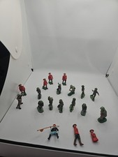 Britains Plastic Toy Soldiers British Lot Of 19 Red Coats Soldiers Mixed Lot H1