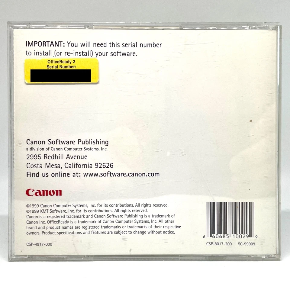 Canon Office Ready Templates Version 2 for Windows 95, 98 and NT 4.0 CD-ROM 1999 - Image 3 of 3