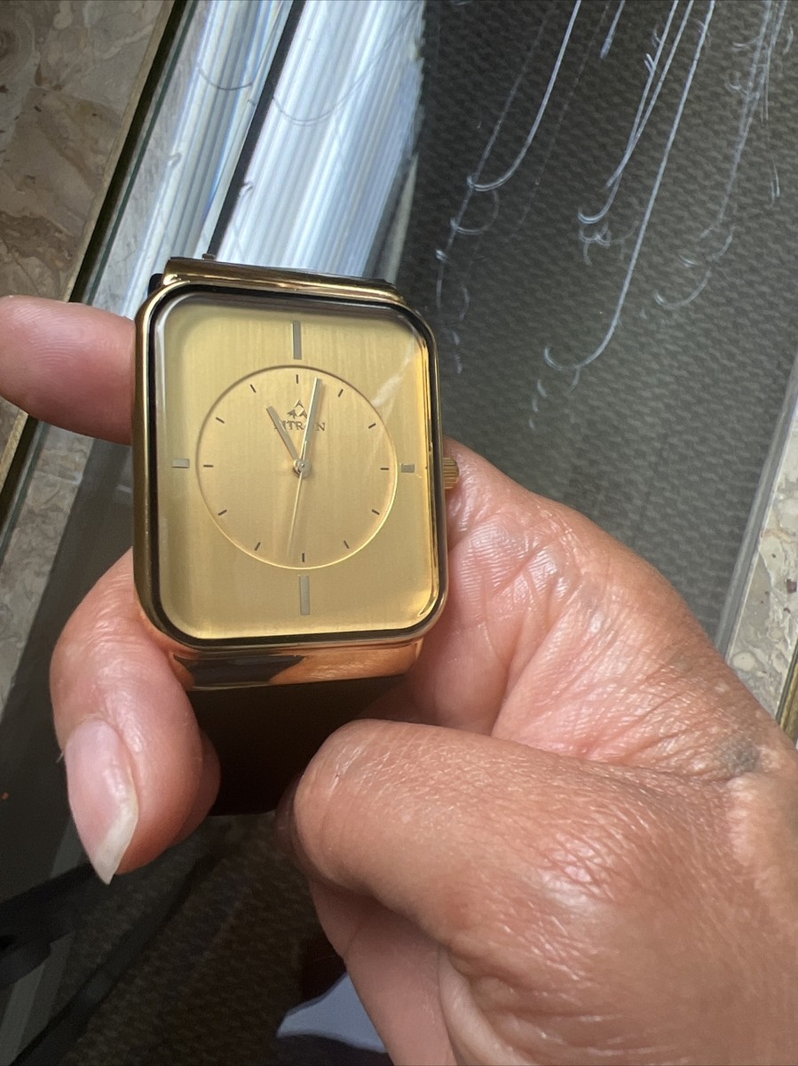 Fitron Ladies Watch black Rubber Strap Quartz-