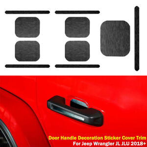 2018 for Jeep JL Door Handle Inserts Cover Trim for 2018 Jeep Wrangler JL Unlimited Silver 2018 for Jeep JL Door Handle Inserts Cover Trim for 2018 Jeep Wrangler JL Unlimited Silver