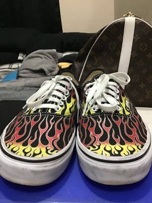 Vans - Authentic FLAMES, no box Mens sz 9.5 FIRE HOT FLAME