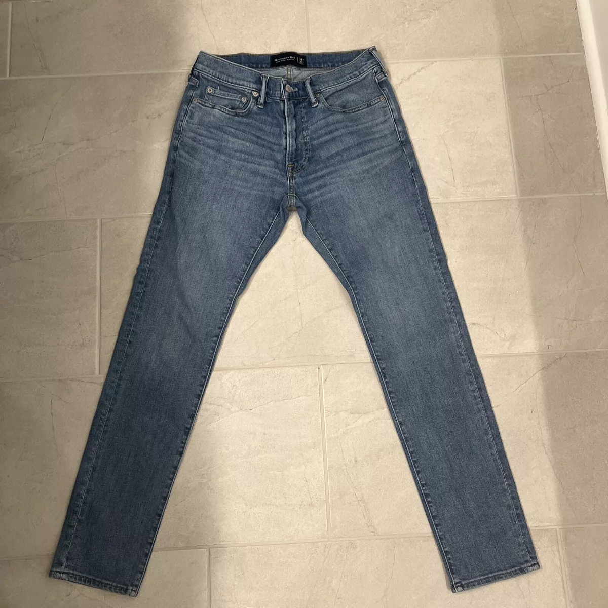 Abercrombie Fitch Jeans Mens 31X32 Blue The A F Super Skinny Jeans