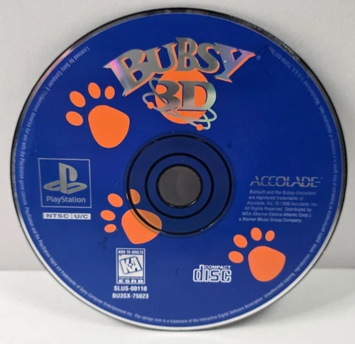 Bubsy 3D - PlayStation 1, PS1 - Disc Only - Tested