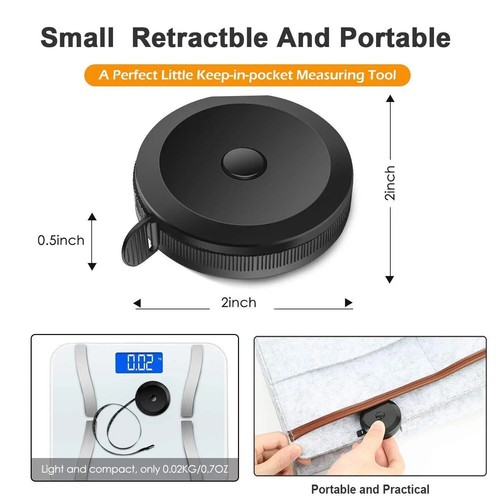10Pack Tape Measure Retractable Measuring for Body Fabric Sewing Tailor Cloth US - 第 2/7 張圖片