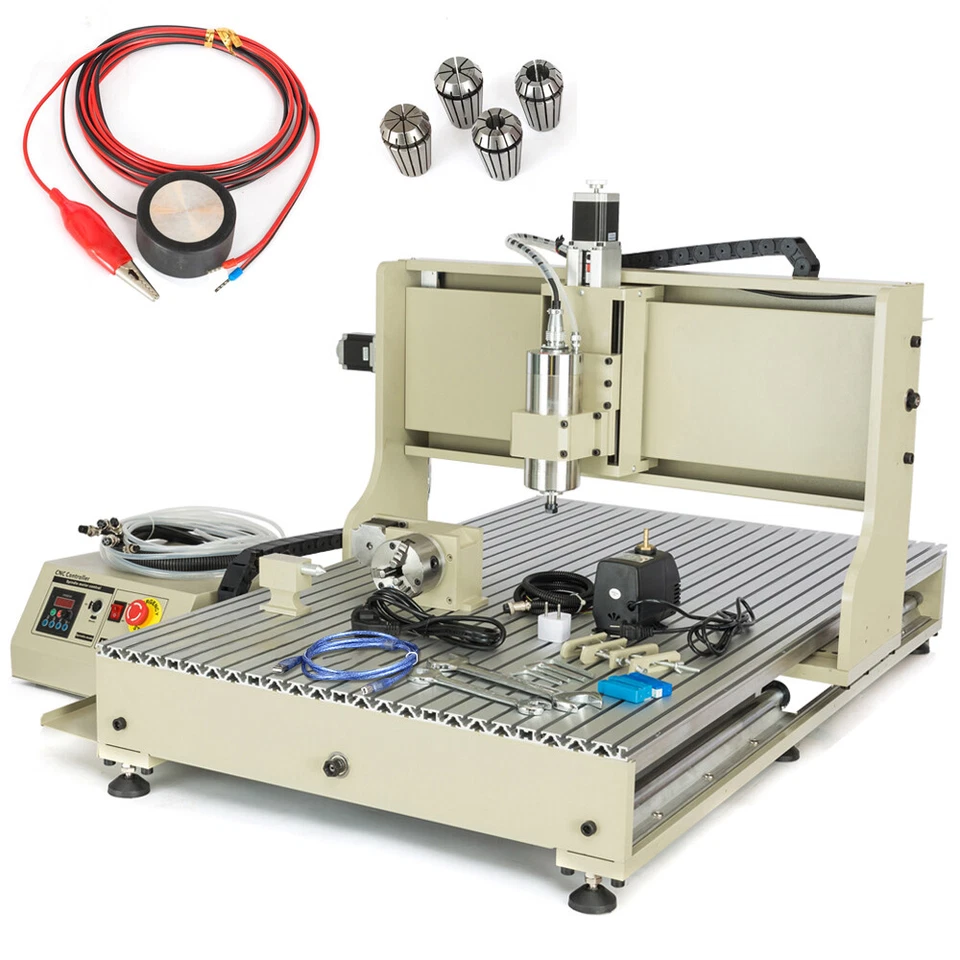 USB CNC 6090 4 axis 2.2KW CNC Router Small Wood Metal Engraving Milling Machine - Image 3 of 4