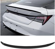 For 2021-2024 Hyundai Elantra Sedan Factory Style Trunk Wing Spoiler GLOSS BLACK