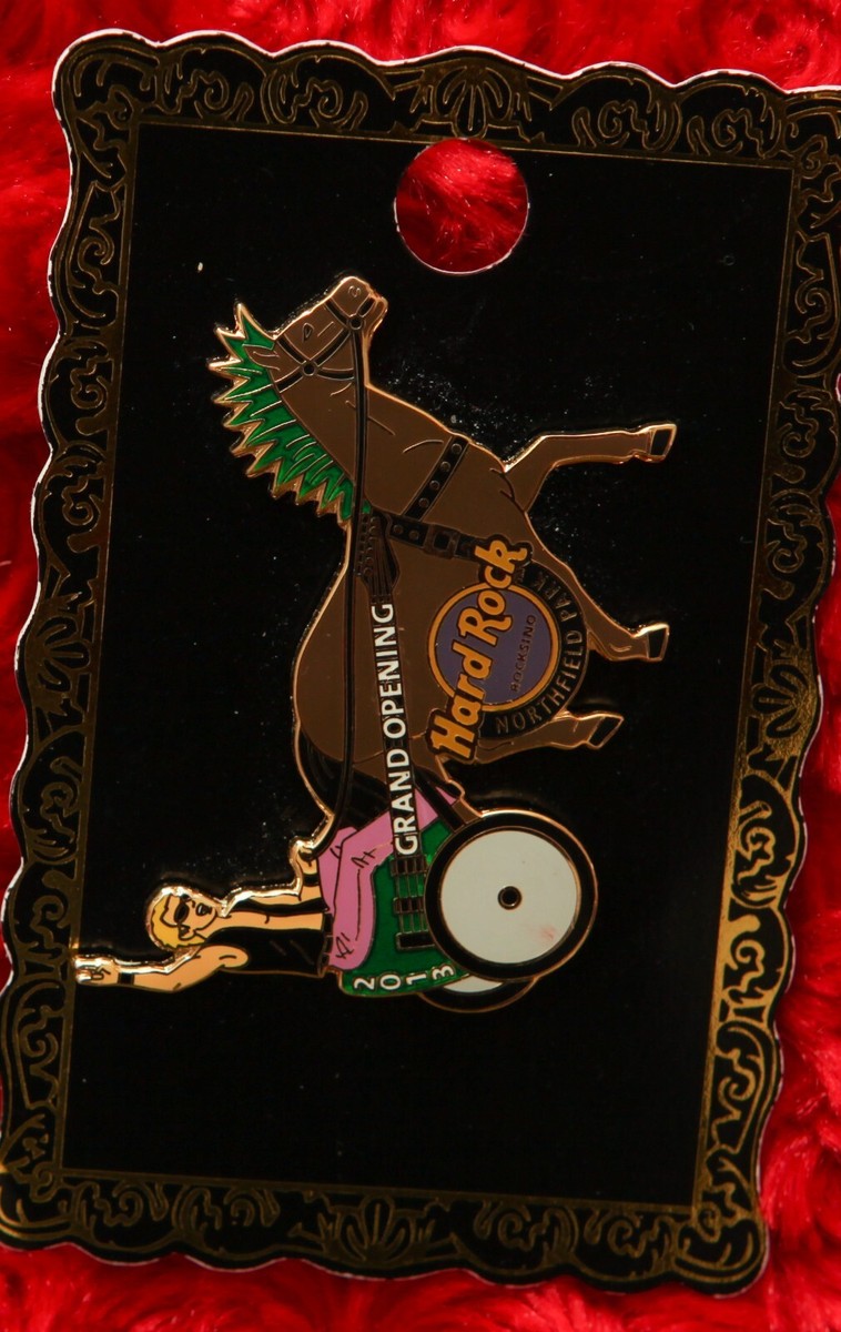 Hard Rock Cafe Pin Northfield park GRAND OPENING Punk mohawk horse