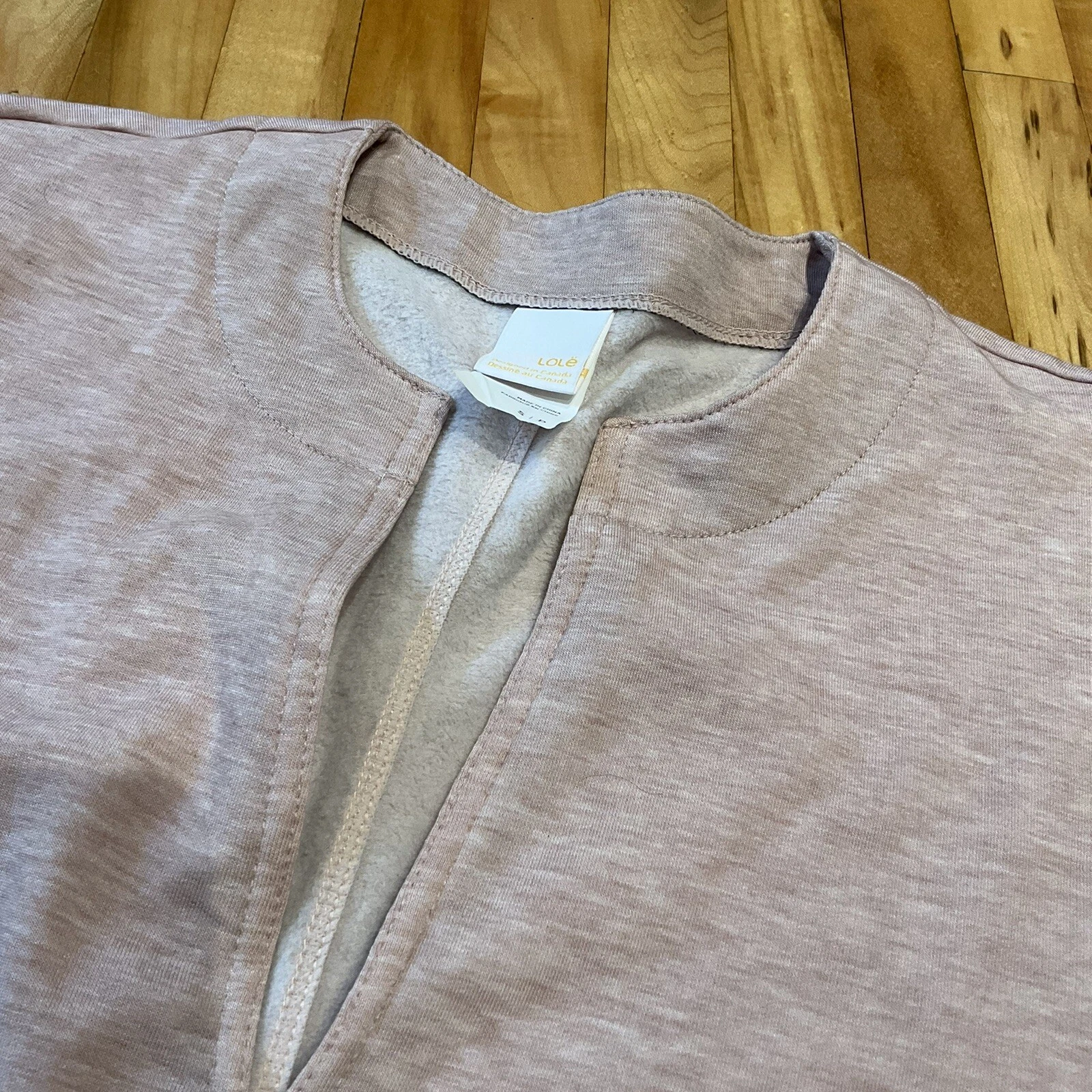 lole heathered long sleeve exercise running shirt