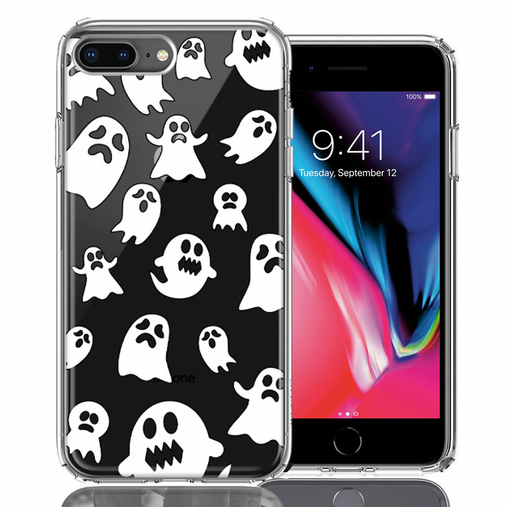For Apple iPhone 7/8 Plus Halloween Spooky Ghost Double Layer Phone Case