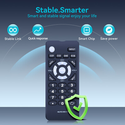 Replacement Remote For Insignia TV Models NS-48D510NA17 NS-55D510NA17