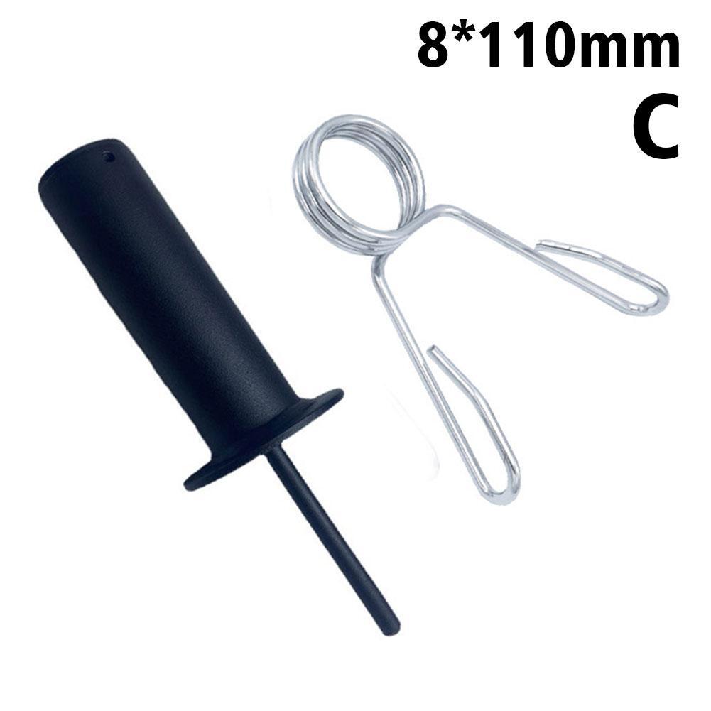 Broche Fer Pour Disques Poids Broche D'extension Pour Pile De Poids - Longueur 110 Mm - En Fer - Pour Ajouter Des Disques Sur Barre D'haltères Accessoire Gym Pour Ajouter Disques