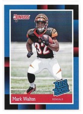 2018 Panini Instant NFL Mark Walton 1988 Rated Rookies Retro Rookie Card SP. rookie card picture
