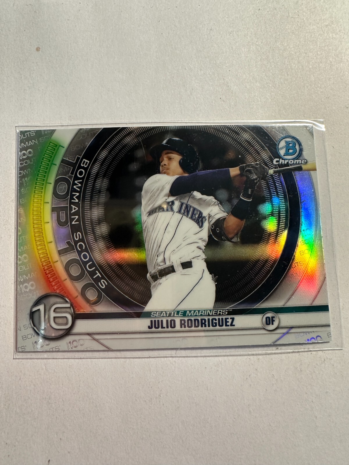 K99,585 - 2020 Bowman Chrome Scouts Top 100 #BTP16 Julio Rodriguez