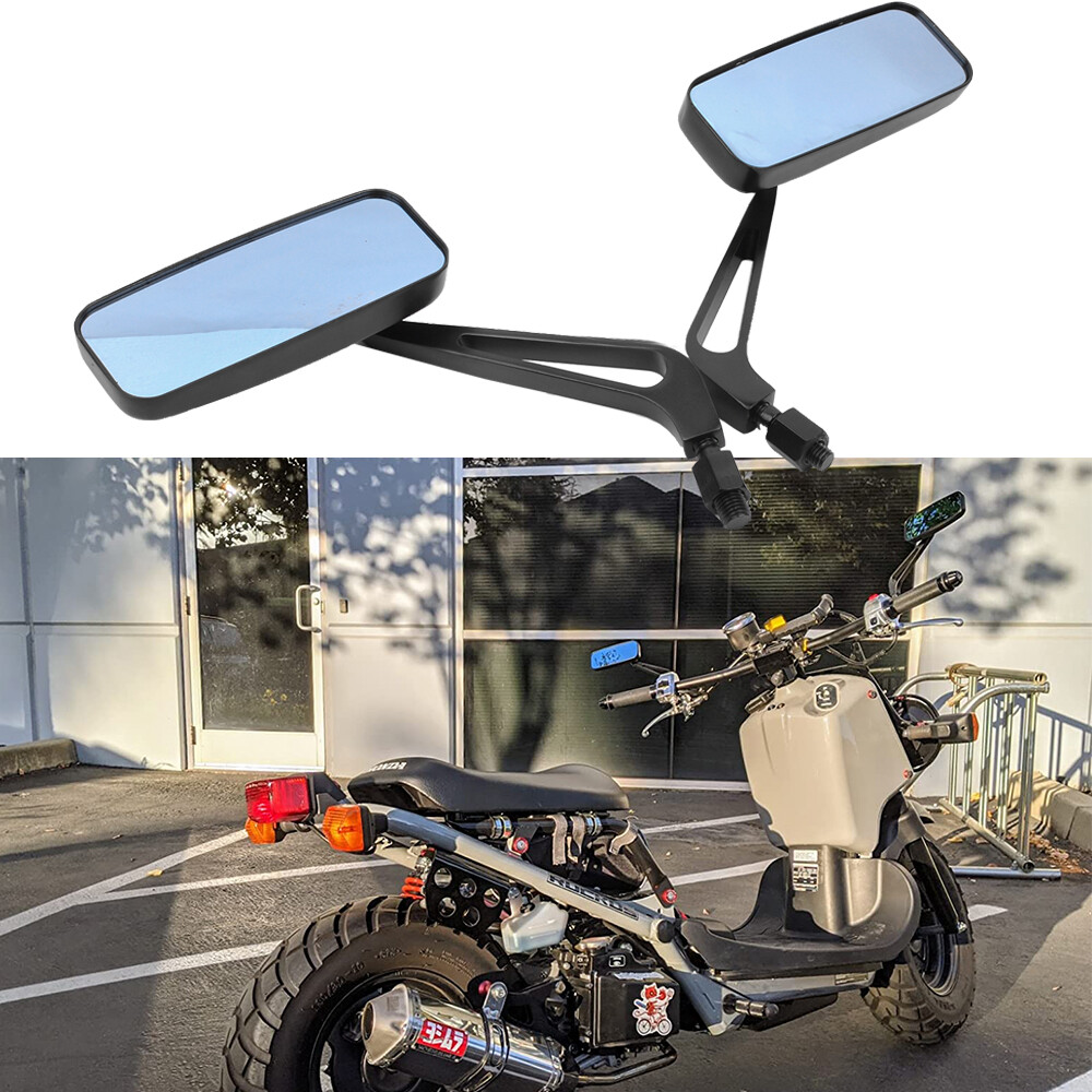 DREAMIZER 8mm/10mm noir moto Rectangle rétroviseur guidon