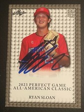 Ryan Sloan signed auto autograph autographed 2023 Leaf Perfect Game COA