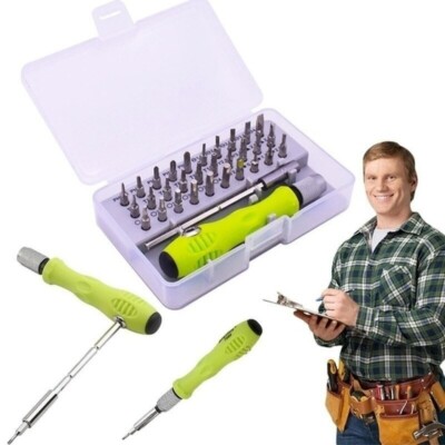 32-teiliges Präzisions-Schraubendreher-Bits-Set magnetische Spitze verstellbar Reparaturwerkzeug-Kit Zum Selbermachen