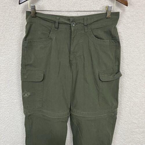 Boy Scouts Switchback Pants Men’s 30 Green Cargo Convertible - Picture 7 of 11