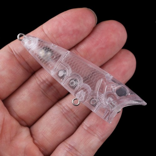 20PCS 7cm 11.3g Topwater Rattle Popper Unpainted Bait Blank Fishing Lure - Picture 8 of 11