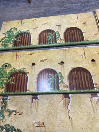 Vintage FORT DAVY CROCKETT PLAYSET Tin Wall Panels (6) - Picture 2 of 6