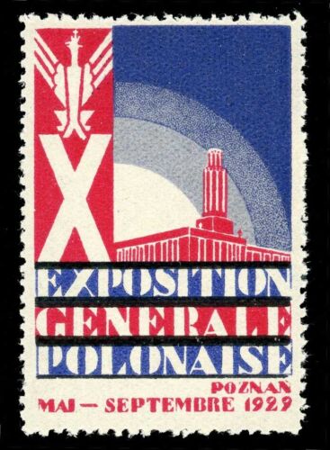 Poland Poster Stamp - 1929, Poznań - Wystawa Ogólna Polish - Zdjęcie 1 z 1