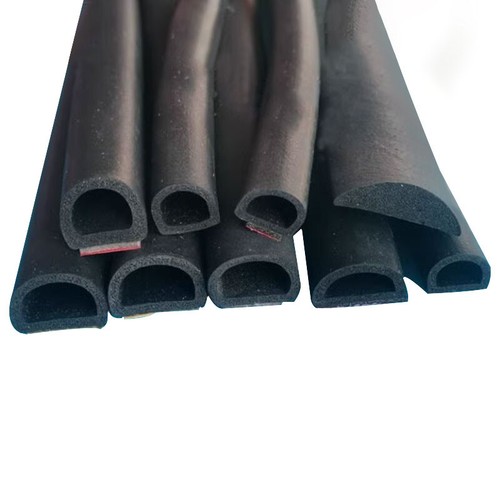 D-Form EPDM Schaumdichtung Klebend Schwarzes Dichtstreifen Für Elektroverteiler - Picture 3 of 21