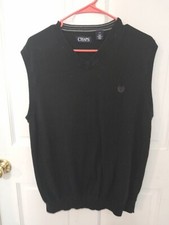 Mens Chaps Ralpf Lauren Size Large Vest  Black Nice Condition 