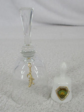 Bells Sanibel Island Florida Glass Alligator Clangor And Small Ceramic Set of 2