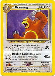 Pokemon Neo Discovery  34/75 Ursaring Card